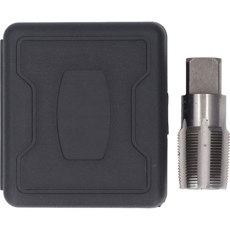 Robinet de Réparation de Filetage de Plomberie en Acier Rapide 1-1/4" NPT pour un Entretien Précis du Filetage, pour Plombiers et Mécaniciens, dans une Boîte de Rangement en Plastique (1/4)