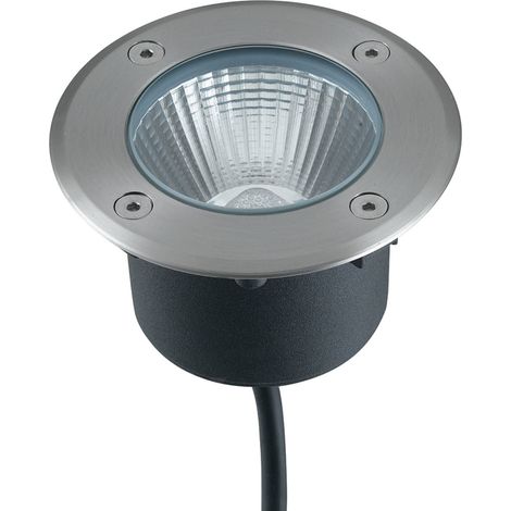 Incasso LED WALK 8W rotondo in acciaio inox luce naturale 10 cm.