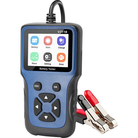 Testeur de batterie automobile 12 V – Détecteur de tension, état de charge et capacité pour batteries au plomb-acide, AGM, gel et lithium (sans marque) dengyankun (1/2)