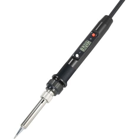 Yichen Schwarzer 80W 220V Elektrischer Lötkolben mit Doppel-EU-Stecker, Konstanttemperaturregelung, Digitalanzeige, zwei Steckern (1/5)