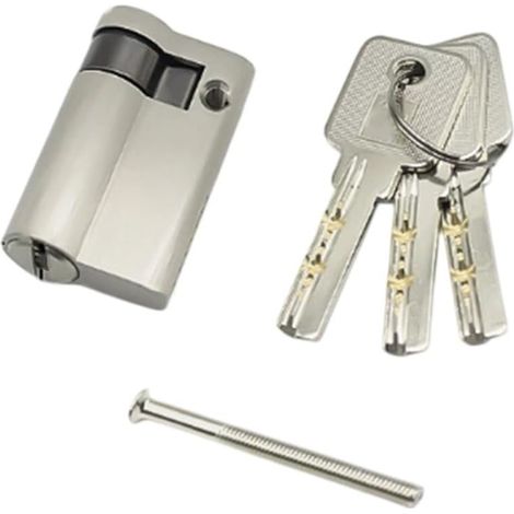 Cylindre demi-serrure en cuivre pour portes intérieures (1/5)