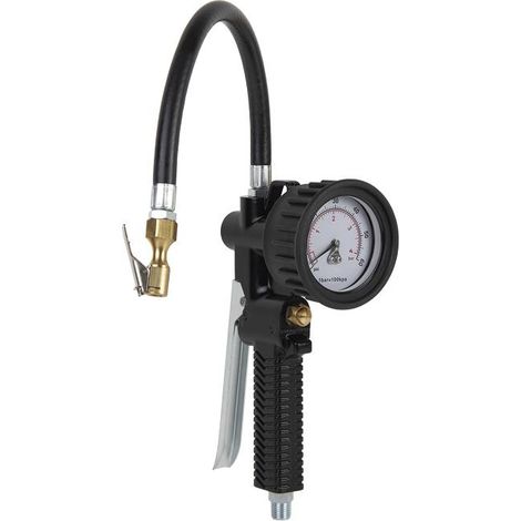 COFAN inflador neumático profesional 230 psi - 16 bar , Inflador Neumático Profesional. Rosca 1/4 de entrada de aire. 50 PSI-3,5 BAR y 230 PSI-16 BAR. Diseño de tipo pistola con g (1/4)