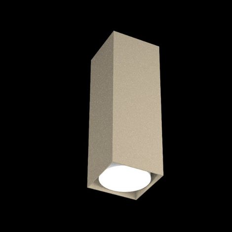 Plafoniera moderna top light plate 1129 pl25 gx53 led metallo lampada soffitto, finitura metallo sabbia (1/5)