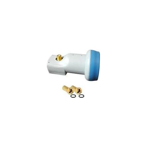 LNB SINGLE TETE PARABOLE 0.3 DB + 2 FICHE F AVEC JOINT HD ME