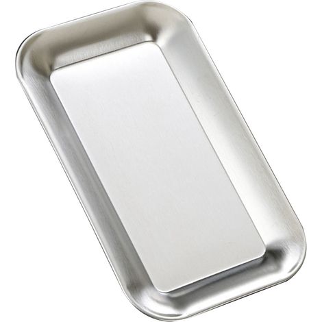 Plat de service carré en acier inoxydable, plateau à vaisselle, assiette à barbecue, couleur argentée, pour la maison