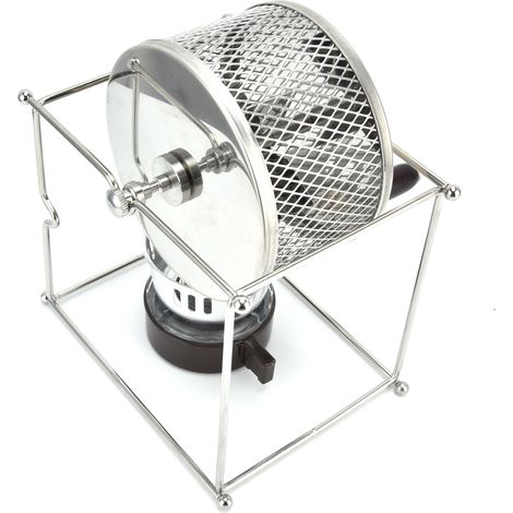 Torréfacteur manuel à grains de café pour usage domestique, petit torréfacteur à rouleaux en acier inoxydable avec contrôle de la température. (1/5)