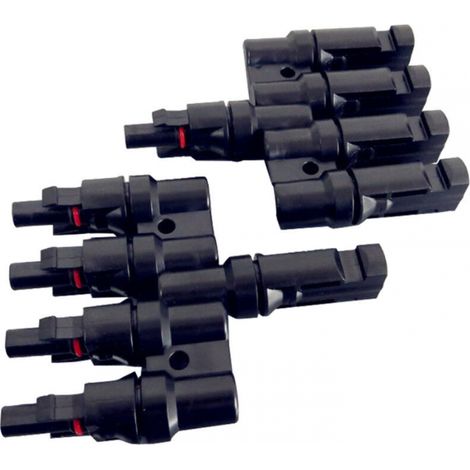 Solarstecker, wasserdichter Stecker, männlich und weiblich, MC4-Stecker, Photovoltaik-Stecker, IP67, wasserdicht, ein Drag-Vier-Adapter