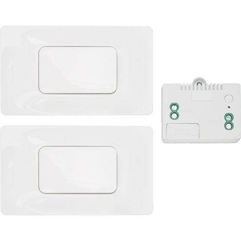 Kit d'interrupteur sans fil auto-alimenté mural étanche 433 MHz avec récepteur pour la maison (1/5)
