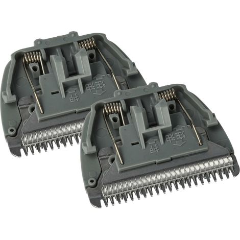 vhbw 2x Scherkopf Ersatz für Panasonic WER9602Y, WER9602 für Rasierer Grau