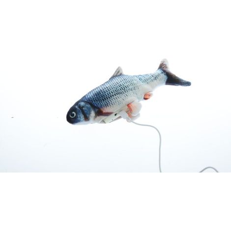 Jouet interactif pour chat, poisson flasque pour petits chiens, jouet à l'herbe à chat en forme de poisson, jouet pour l'exercice. (1/3)