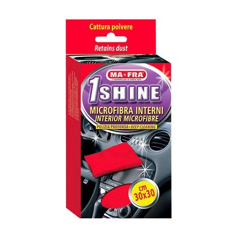 Ma-Fra PANNO 1SHINE INTERNI 30X30CM ROSSO IN MICROFIBRA