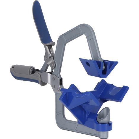 Étau d'angle 90° pour menuiserie, fixation rapide de cadres photo, accessoire de bricolage et fournitures ménagères.