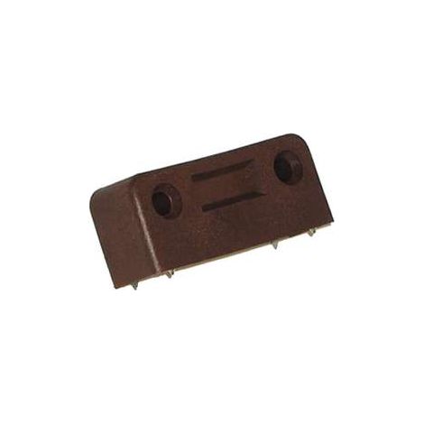 GIUNZIONI DI ASSEMBLAGGIO PER ARMADI A TRAPEZIO 50x21MM - IN PLASTICA RESISTENTE COLORE MARRONE