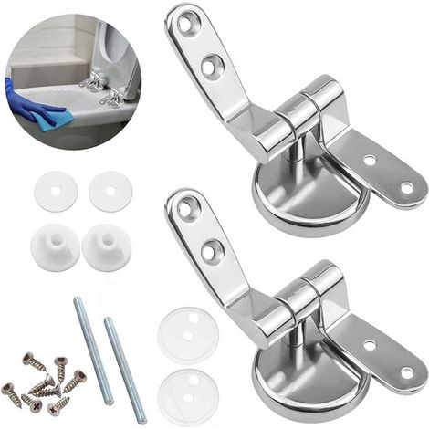 Kit de montage pour abattant de toilettes, douilles et accessoires de fixation adaptés aux abattants en bois, résine et MDF (1/5)