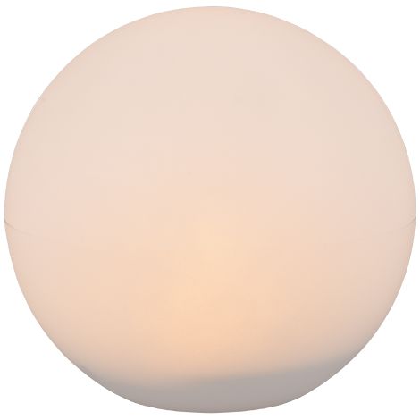 Lampada da tavolo LED, plastica, bianco, 30x28x30 cm, Melo (1/5)