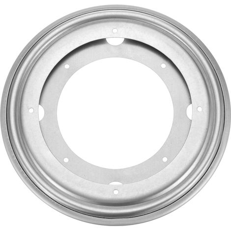 20,3 cm (8 Zoll) drehbarer Plattenteller, Schwenkständer, runder Plattenteller, fürs Büro, silberfarben.