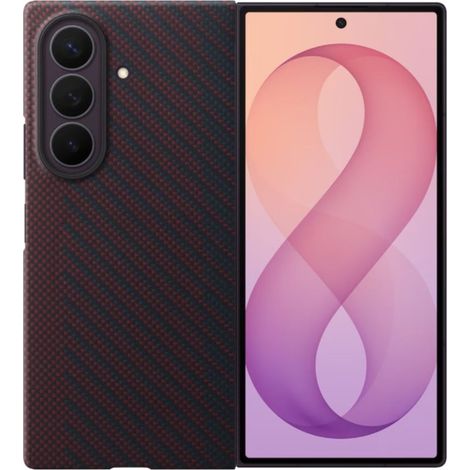 Samsung Carbon Back Cover Rojo Magnético Samsung Galaxy Z Fold 8 Ultra
