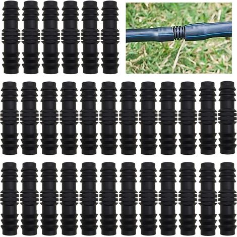 30 pièces connecteur droit, connecteurs d'irrigation, connecteurs de tuyaux flexibles pour 16 mm Système d'irrigation (1/4)