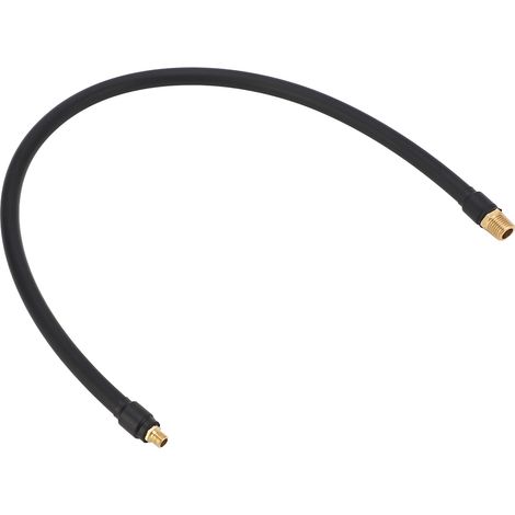 Tuyau de raccordement en caoutchouc pour gonfleur de pneus à double tête, filetage NPT 1/4 pouce, longueur 1,97 pied (1/5)