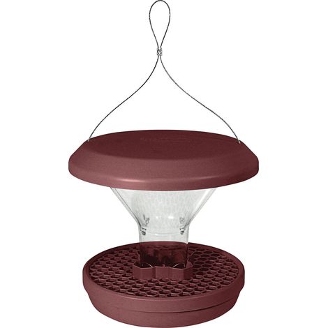 Swissinno Vogelfutterhaus Davos 25 x 25 x 22 cm burgund (1/3)