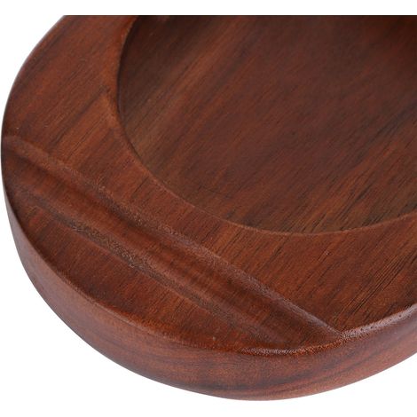 Plateau à verres à whisky rustique en bois, plateau à cigares, emplacement pour verres à whisky, décoration ovale sans cendrier, pour la maison ou le bureau (1/5)