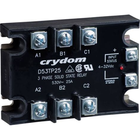 Crydom Relè a semiconduttore A53TP25D 25 A Tens.comm.max: 530 V/AC Commutazione zero crossing 1 pz.