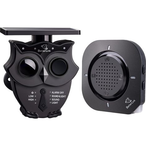 Solar Alarm System Wireless Driveway IP65 Detectors Siren 120dB Light Protects Goods ext int 1R1S (1/5)