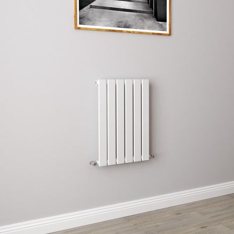 AICA Flat Panel Radiator Designer Central Heating Horizontal 600x408mm Single White