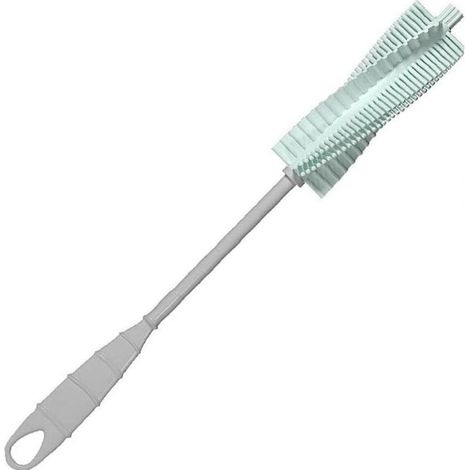 1pc Bouteille Bébé Brosse Goupillons avec Longue Poignée Souple Nettoyant Bouteille en Silicone pour Tasses Tasses Bouilloires Verres À Vin (1/4)