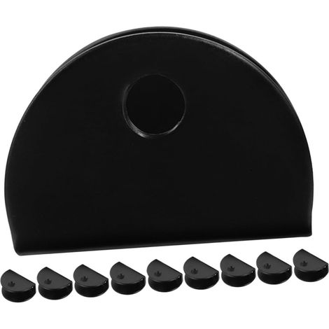 Lot de 10 pinces fixation pour miroir en verre, acier inoxydable, (1/5)