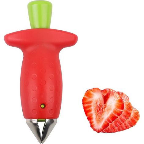 Snocciolatore per fragole e pomodori, snocciolatore per pomodori, rimuovi gambo per fragole, taglia frutta, accessori da cucina, snocciolatore per pomodori, strumento per fragole, snocciolatore per fr (1/5)