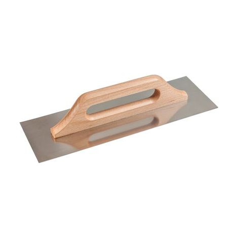 Glättkelle Strend Pro Premium, HardWood, Holzgriff, 270x130 mm, gerade, 0,7 mm, Edelstahl