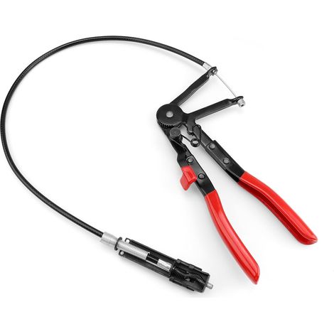 BRAVIX Pince Collier Cardan, Pliable Pince a Collier Durite, Ajustable Pince a Collier, Pince Collier pour Réparer, Remplacer ou Installer des Tuyaux