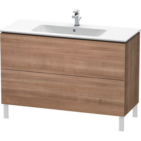 Duravit L-Cube Mueble de aseo vertical, 2 cajones, ancho: 1220mm, para Me by Starck 233612, color: Cerezo del Tesino - LC662807373 (1/4)