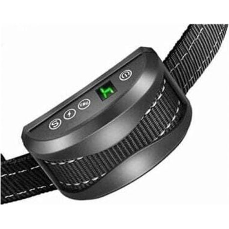Collier anti-aboiement pour chien, 3 modes, automatique, inoffensif, aide au dressage, rechargeable IP65, noir (1/5)