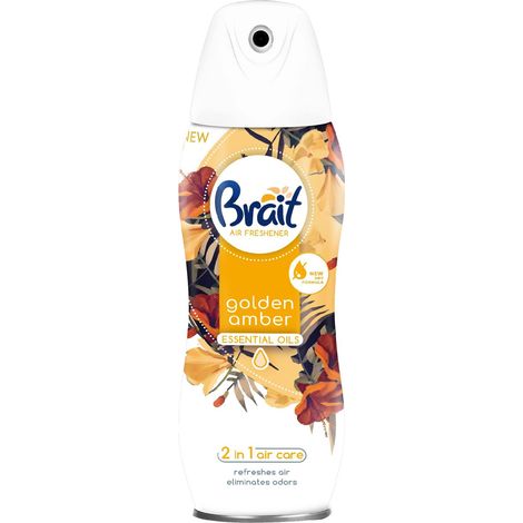 Brait Lufterfrischer mit ätherischen Ölen, Goldener Amber, 300 ml