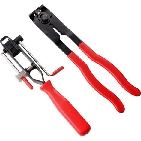 2 pièces set de pinces à collier anti-poussière, pinces à collier pour tuyaux d’échappement et supports de fixation – outil professionnel pour mécaniciens automobiles