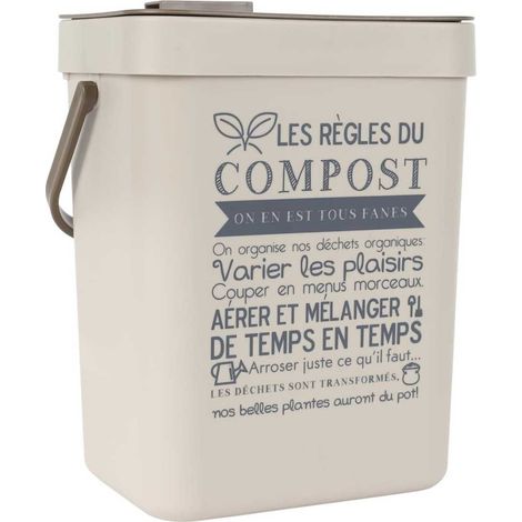 Poubelle à Compost 5L avec Accroche (1/4)