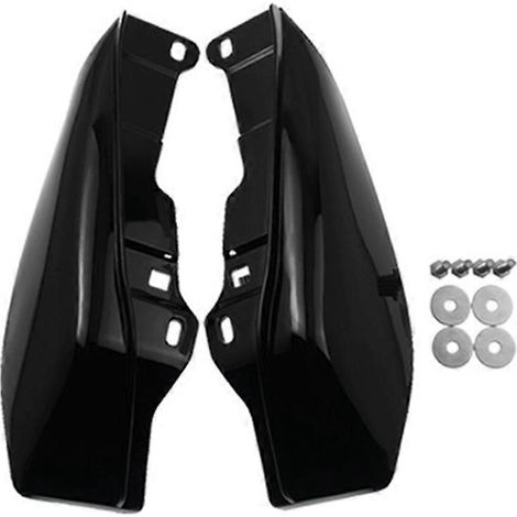 Protector térmico deflector de aire para chasis medio de motocicleta, color negro brillante (1/5)