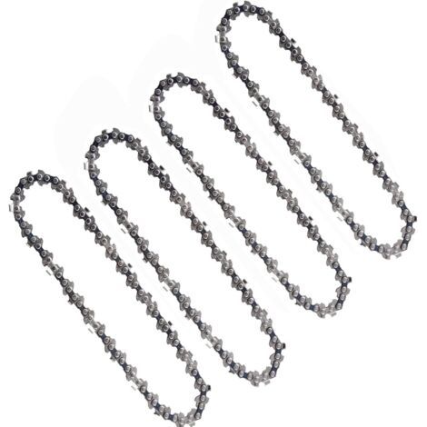 4 Pièces Chaînes De Tronçonneuse 6 Pouces 1/4 Pouces Compatibles Mini Tronçonneuses électriques Sans Fil 6 Pouces 37 maillons d'entraînement 15cm
