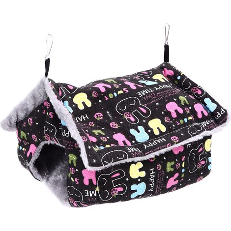 Nid suspendu pour perruche en peluche douce, chaud et sûr, portable, facile à nettoyer, gain de place (1/5)