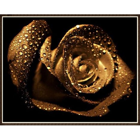 Kit de peinture diamant DIY cristal strass broderie artisanale décoration murale maison colorée (Fleur 8668) (1/5)