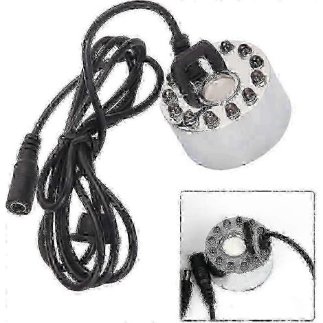 Mini brumisateur à ultrasons 12 LED pour fontaine, bassin et étang, 24 V (1/5)