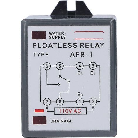 Flüssigkeitsstandregler, schwimmerloses Relais, Wasserstandsschalter mit hoher Kontaktkapazität, AC 110V AFR‐1