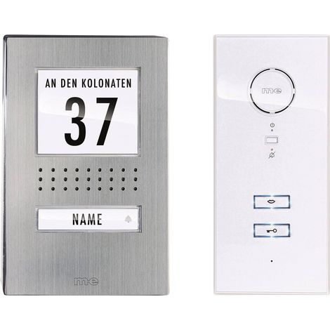 [GEBRAUCHT] B-Ware m-e modern-electronics Türsprechanlage ADV 111 WW Edelstahl Komplett-Set 1 Haus