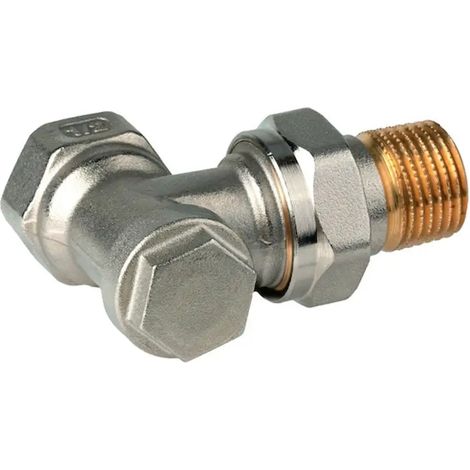 Resideo Raccordo per ritorno Verafix ottone, nichelato, Angolo, 3/8", V2400E0010
