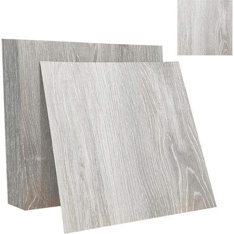 Lot de 20 panneaux muraux 3D avec texture bois, panneaux muraux autocollants, revêtement mural en PVC imperméable, 30x30 cm par panneau, pour salon, chambre à coucher comme mur d'accent (1/5)