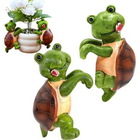 Décorations pour en Pot - 2 Pièces Tortue Grimpeuse Cache - Pots - Ornement (1/5)