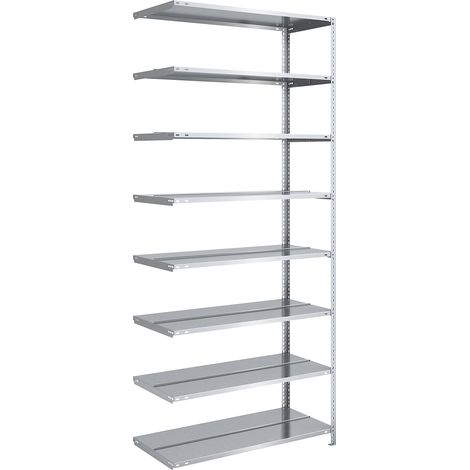 Certeo, Rayonnage de bureau galvanisé à boulonner, hauteur (1/2)