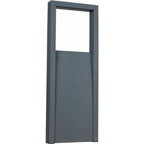 Borne potelet exterieur LED 6W anthracite 800x300x60mm lumière chaud 3000K 600lm 230V IP44 MERA ARLUX